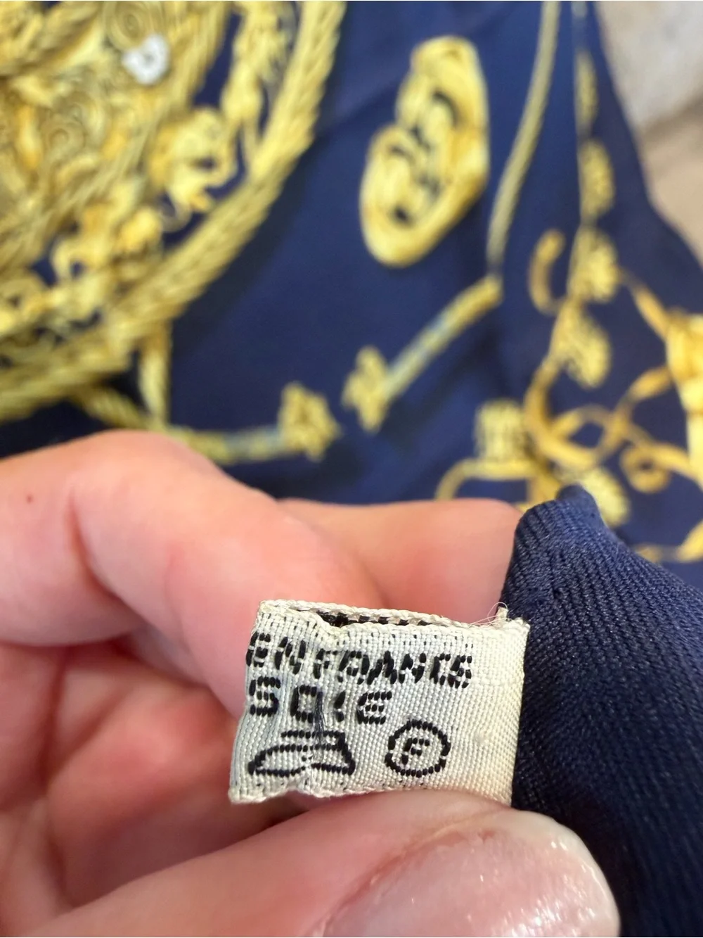 Hermes 100% Silk Scarf